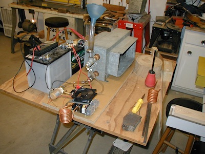 My third induction heater setup